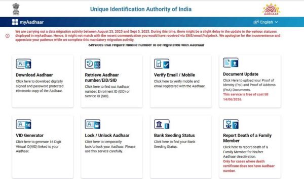 Aadhaar Address Update - Apply online - Image 3