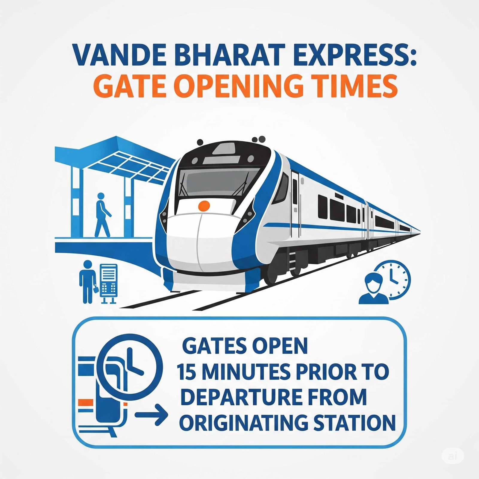 Vande Bharat Express – When does gate opens?